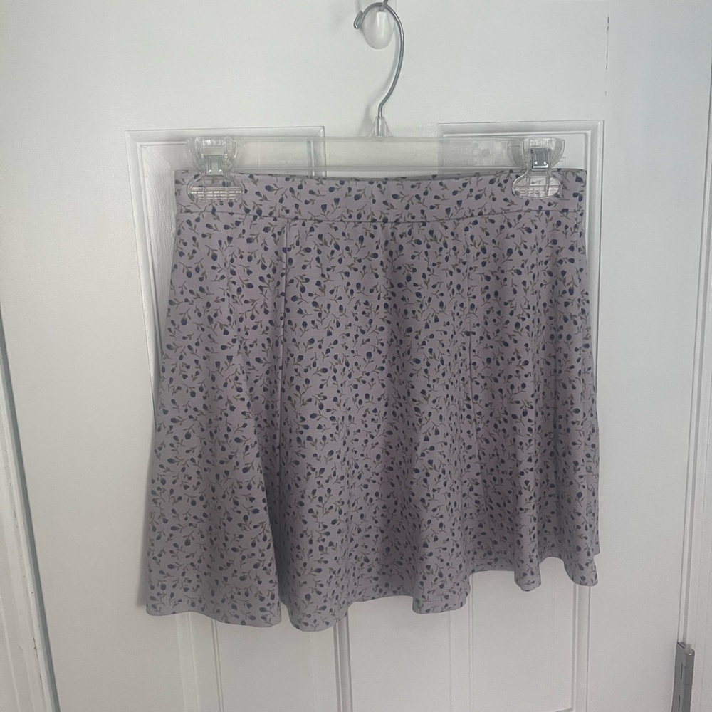 Forever 21 Purple Flower Mini Skirt